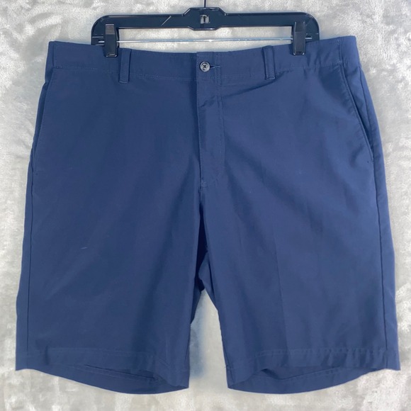 GRANDSLAM Other - GRANDSLAM Men's Navy Blue Flat Front Golf Shorts Size 38 Preppy Classic